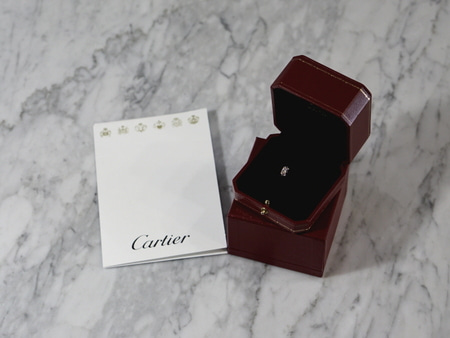 Cartier(까르띠에) N41976 PT950(플래티늄) 발레린 솔리테어 0.36캐럿 다이아링 반지-9호