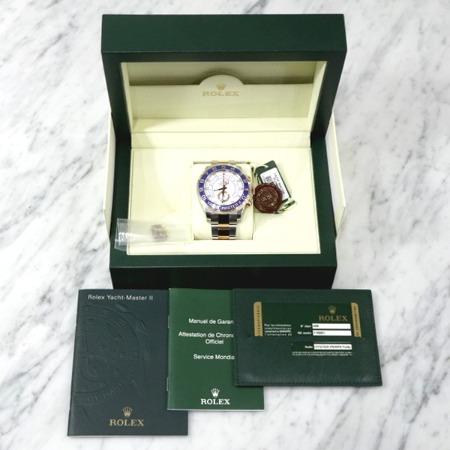 [새상품]Rolex(롤렉스) 116681 18K에버로즈골드 콤비 YACHT-MASTER II 요트마스터2 남성 시계