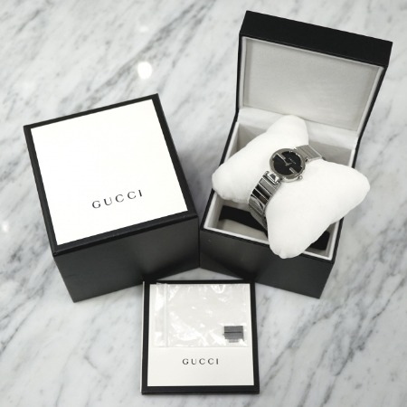 Gucci(구찌) YA133502 인터로킹 G 스틸 여성 시계aa02884
