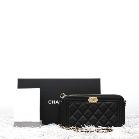 [새상품]Chanel(샤넬) A81968 보이샤넬 램스킨 투웨이백 WOC 체인 크로스백aa06079