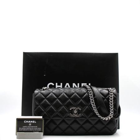 Chanel(샤넬) A65711 빈티지 카프스킨 CC 플랩 은장체인 숄더백 겸 크로스백aa08108