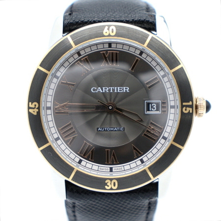 Cartier(까르띠에) W2RN0005 18K핑크골드 콤비 롱드 크루아지에르 오토매틱 남성 시계aa07823