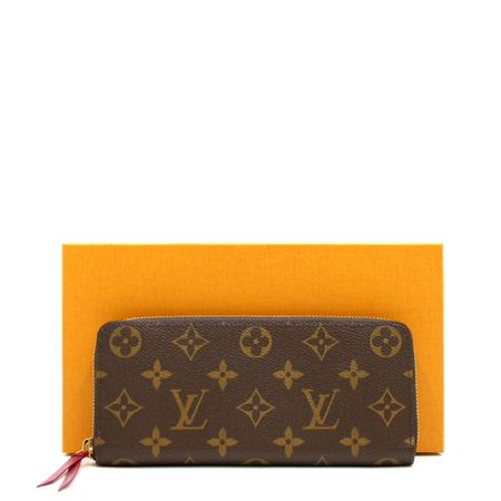 [새상품]Louis Vuitton(루이비통) M60742 모노그램 클레멘스 푸시아 월릿 집업 장지갑aa10266