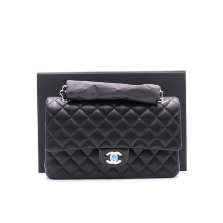 [새상품]Chanel(샤넬) A01112 램스킨 클래식 미듐 은장체인 숄더백aa20475