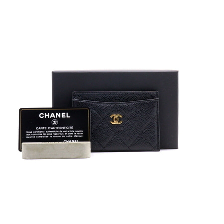 Chanel(샤넬) AP0213 캐비어 클래식 금장CC 카드홀더 지갑aa34106