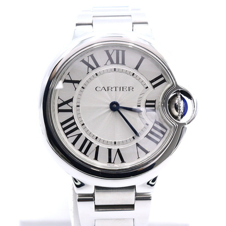 Cartier(까르띠에) W6920084 발롱블루33mm 쿼츠 스틸 여성 시계aa36614