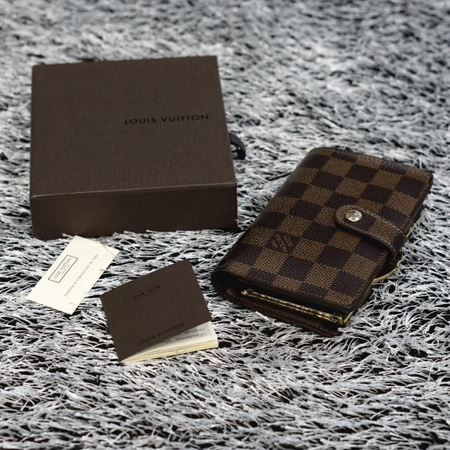 Louis Vuitton(루이비통) N61674 다미에 에벤 캔버스 프렌치퍼스 중지갑