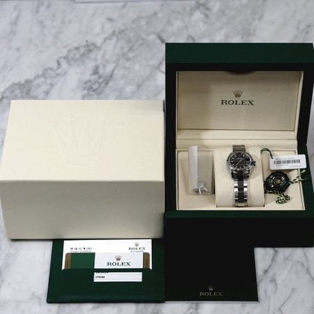 [18년신상]Rolex(롤렉스) 279160 DATEJUST(데이저스트) 28mm 다크그레이 스틸 여성용 시계