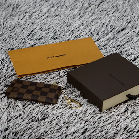 Louis Vuitton(루이비통) N62658 다미에 에벤 캔버스 키 체인지 홀더 다용도 케이스지갑