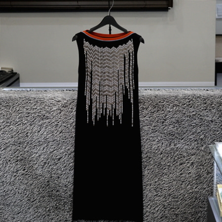Louis Vuitton(루이비통) 16AW 캐시미어 혼방 메탈장식 드레스 원피스