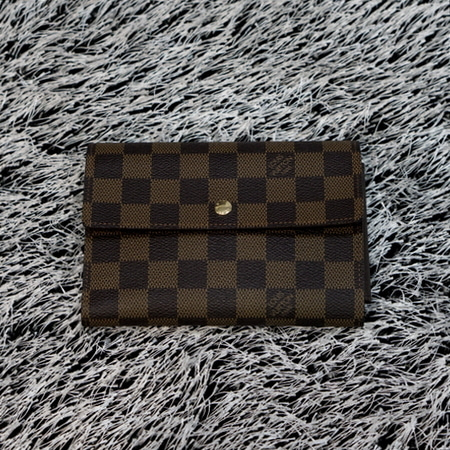 Louis Vuitton(루이비통) N61202 다미에 에벤 캔버스 오거나이저 스냅 중지갑