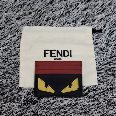 [새상품]Fendi(펜디) 7M0164 18시즌 백 버그 몬스터 카드 지갑