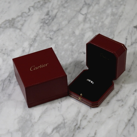 Cartier(까르띠에) B40851 18K 화이트골드 웨딩밴드 러브링 반지 - 국내 12호