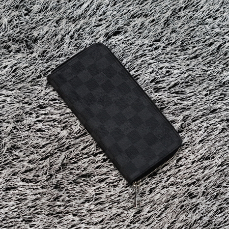 Louis Vuitton(루이비통) N63095 다미에 그라파이트 버티컬 집업 장지갑