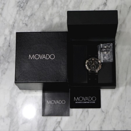 MOVADO(모바도) 0606546 Verto 크로노 쿼츠 스틸 남성 시계