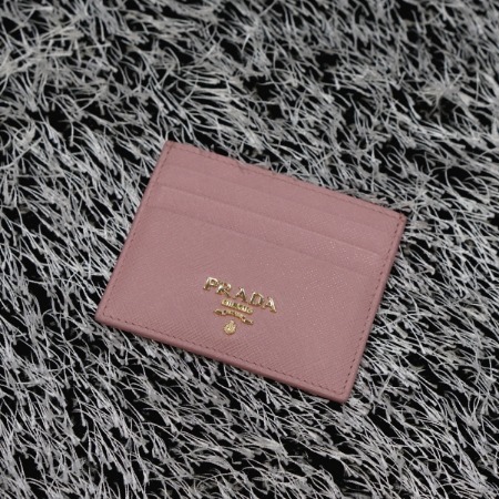 Prada(프라다) 1MC025 골드로고 사피아노 슬림 여성 카드지갑
