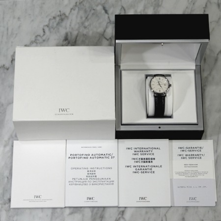 IWC(아이더블유씨) IW356501 신형 포르토피노 오토매틱 가죽밴드  남성 시계