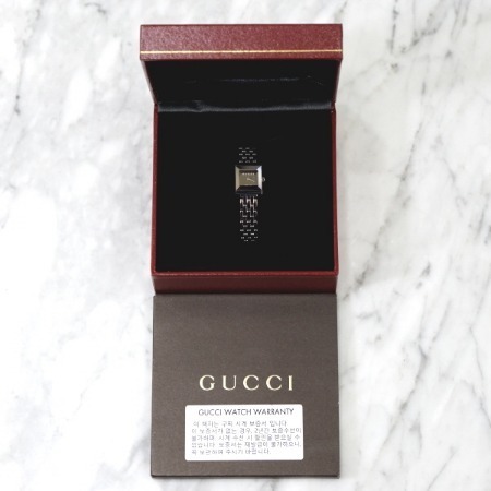 Gucci(구찌) YA128501 G프레임 스퀘어 레이디스 여성 시계