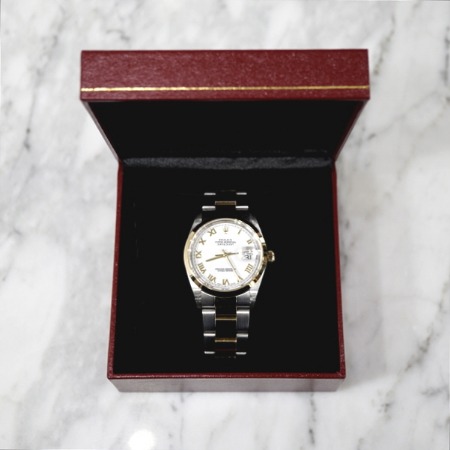 Rolex(롤렉스) 16203 18K콤비 DATEJUST(데이저스트) 화이트 로만 남성 시계