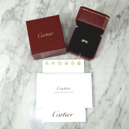 Cartier(까르띠에) B40861 18k 삼색 골드 트리니티 드 까르띠에 반지 - 12호
