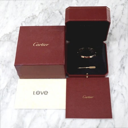 Cartier(까르띠에) B60360 18K 핑크골드 4포인트 다이아 LOVE 러브 브레이슬릿 팔찌
