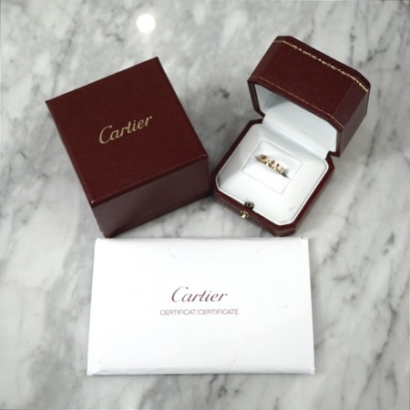 Cartier(까르띠에) B40864 18K핑크골드 C 드 까르띠에 1P다이아 웨딩 밴드 링 반지-8호