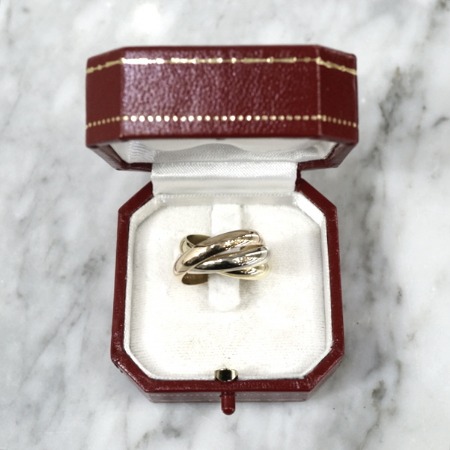 Cartier(까르띠에) B40527 18k 삼색 골드 트리니티 드 까르띠에 반지 - 13호