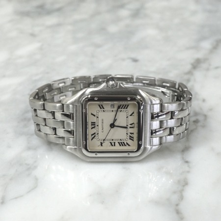 Cartier(까르띠에) 팬더 드 까르띠에 라지 스틸 남여공용 시계