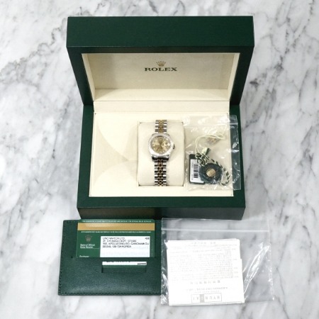Rolex(롤렉스) 179383 신형 베젤다이아 18K골드 콤비 DATEJUST(데이저스트) 여성 시계
