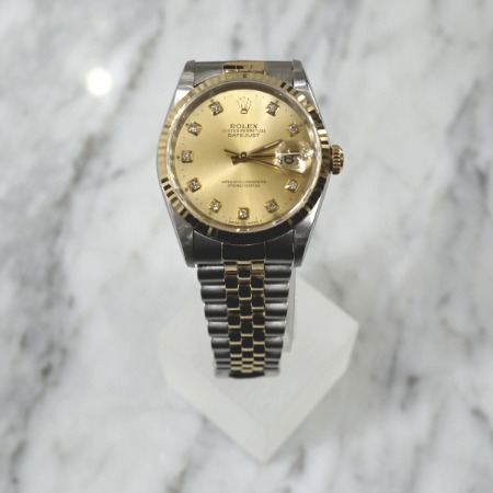 Rolex(롤렉스) 16233 18K골드콤비 DATEJUST(데이저스트) 10포인트 다이아 남성 시계
