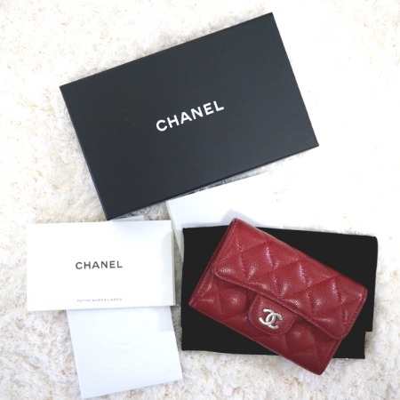 Chanel(샤넬) A80799 CC 클래식 캐비어 카드명함 지갑