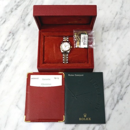 Rolex(롤렉스) 79173 18K골드콤비 데이저스트 화이트 로만 여성 시계