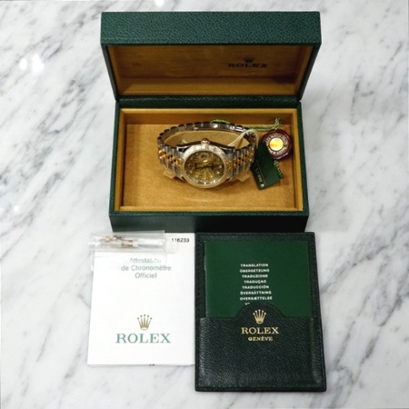 Rolex(롤렉스) 116233 18K골드콤비 데이저스트 컴퓨터판 10포인트 다이아 남성 시계