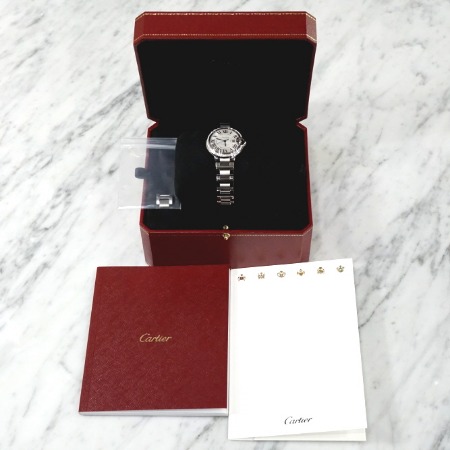 Cartier(까르띠에) W4BB0016 다이아몬드 발롱블루 33mm 오토매틱 여성 시계aa02276