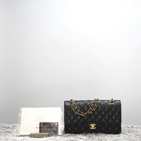 Chanel(샤넬) A01112 캐비어 클래식M 미듐 금장체인 숄더백aa01402