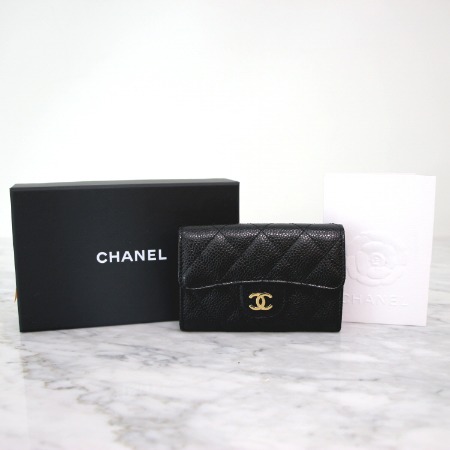 Chanel(샤넬) A80799 CC 클래식 캐비어 카드명함 지갑aa03345