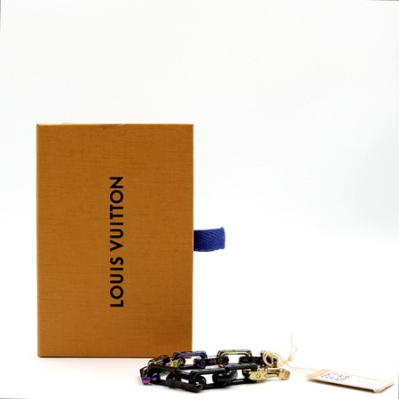 [미사용]Louis Vuitton(루이비통) M68242 버질아블로 모노그램 컬러스 체인 팔찌aa07290