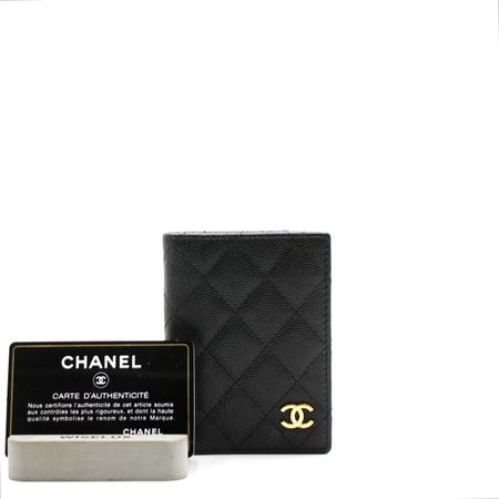 Chanel(샤넬) A82369 캐비어 금장로고 카드홀더 지갑aa10419