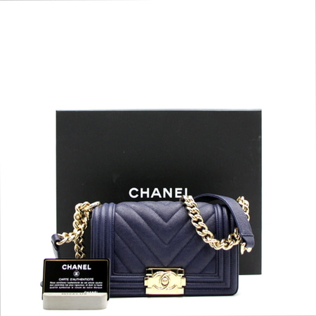 Chanel(샤넬) A67085 보이샤넬 캐비어 스몰 금장체인 숄더백 겸 크로스백aa10269