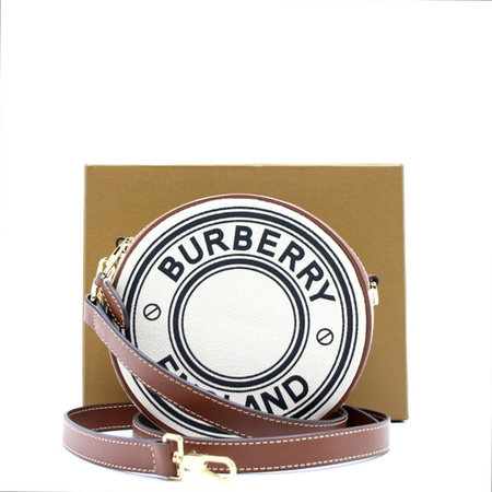 Burberry(버버리) 80276021 로고 그래픽 캔버스 레더 루이스 크로스백aa12508