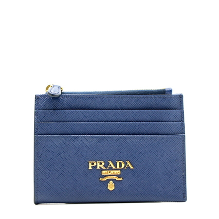 Prada(프라다) 1MC026 골드메탈 사피아노 카드 동전지갑aa13327