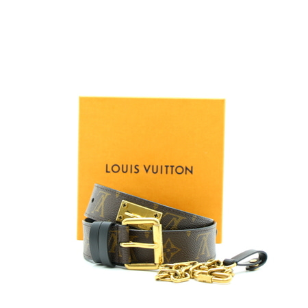 [미사용]Louis Vuitton(루이비통) 모노그램 M0180U  시그니처 체인 35MM 남성 벨트aa13519