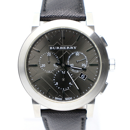 Burberry(버버리) BU9362 크로노 블랙판 가죽밴드 남성 시계aa13403