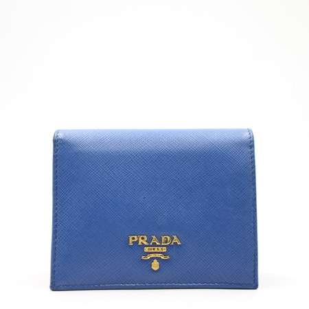 Prada(프라다) 1MV204 메탈로고 사피아노 스냅 여성 반지갑aa13880