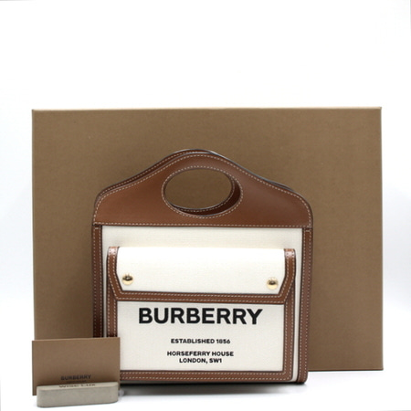 [미사용]Burberry(버버리) 80317461 미니 포켓 토트백 겸 크로스백aa17456