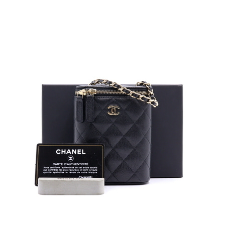 Chanel(샤넬) AP2195 캐비어 베니티 코스메틱 케이스 미니 체인 크로스백aa18261