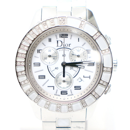 Dior(디올) CD114311 베젤 다이아 크로노그래프 쿼츠 38MM 남여공용 시계aa13088