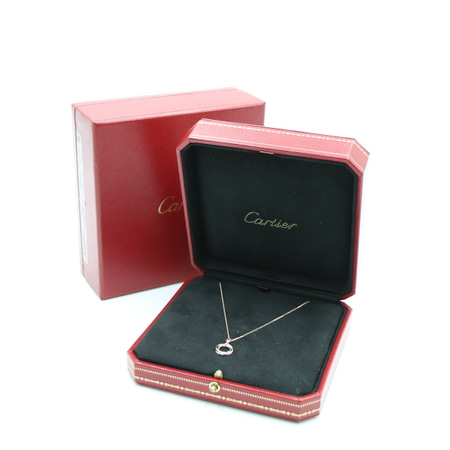 Cartier(까르띠에) 18K삼색골드 핑크 사파이어 트리니티 여성 목걸이aa12527