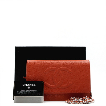 Chanel(샤넬) A48654 타임리스 CC 캐비어 WOC 은장체인 크로스백aa08666