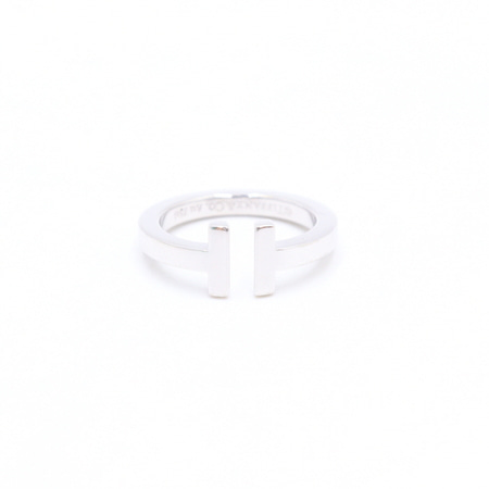 Tiffany(티파니) 18K 화이트골드 T스퀘어링 반지-14호aa21527